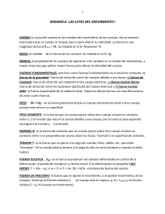 Din&aacute;mica: Las Leyes del Movimiento I - F&iacute;sica