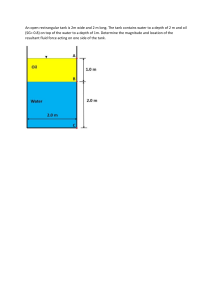 Fluid Force on Tank Side