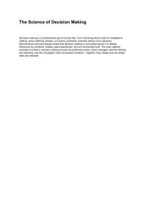 The Science of Decision Making