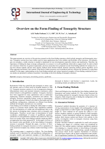 Form-Finding of Tensegrity Structures: A Research Overview