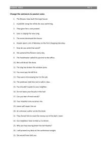 Passive Voice Exercises Worksheet