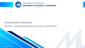 Introduction to Business Chapter 1