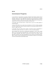 IAS 40 Investment Property
