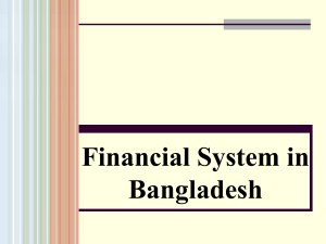 Financial System in Bangladesh