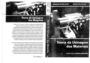 Teoria da Usinagem dos Materiais - Princ&iacute;pios e Aplica&ccedil;&otilde;es