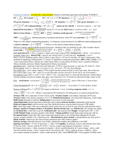 Finance Formulas & Methods: Bond Yields, PV, FV, Annuities