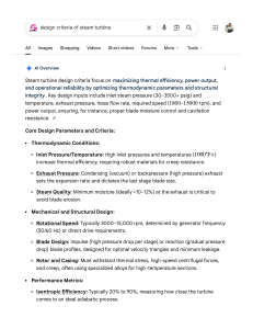 Steam Turbine Design Criteria Handbook