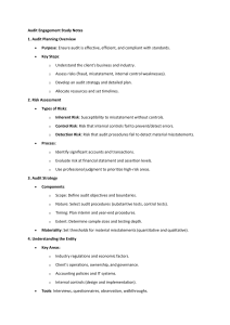 Audit Engagement Study Notes
