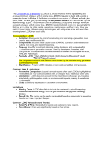 Levelized Cost of Electricity (LCOE) Explained