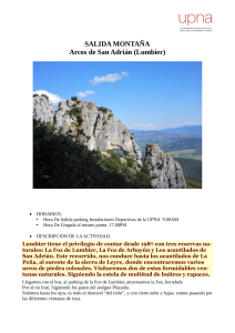 Salida Monta&ntilde;a: Arcos de San Adri&aacute;n (Lumbier) - UPNA