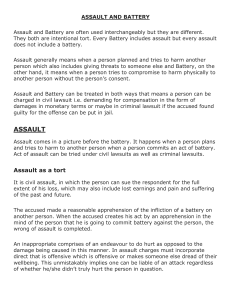 Assault and Battery: Legal Definitions and Differences