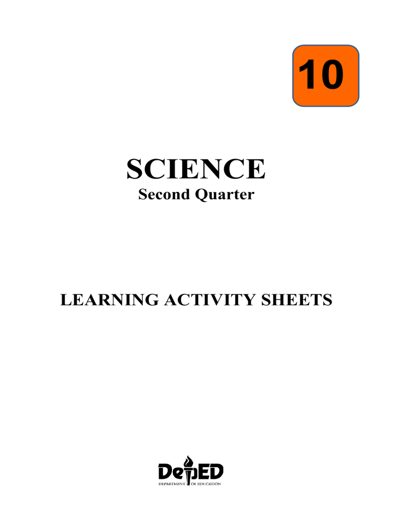Grade 10 Science Learning Activity Sheets: Electromagnetic Waves