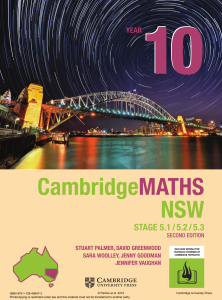 Cambridge Maths NSW Year 10 Textbook Stage 5.1/5.2/5.3