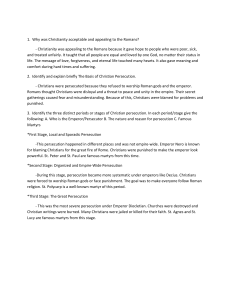 Christianity in the Roman Empire: Persecution & Appeal