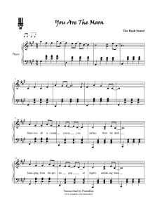 You Are The Moon Sheet Music