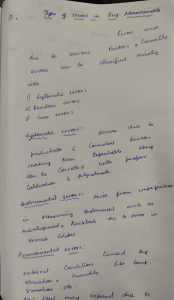 Types of Errors in Engineering Measurement