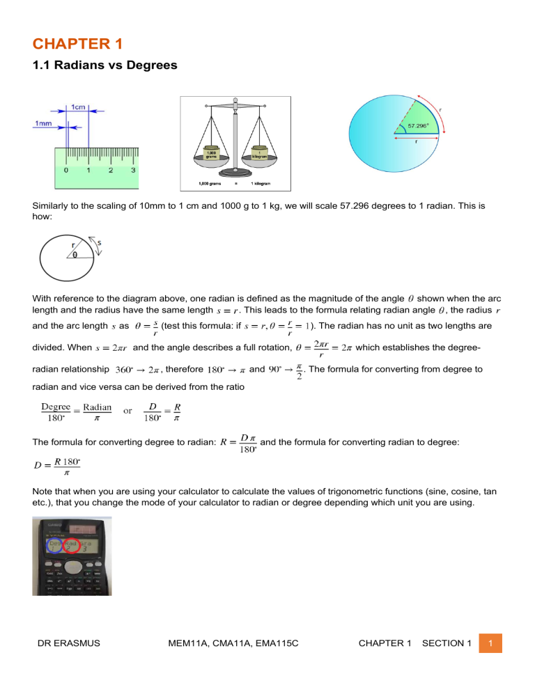 Radians vs Degrees: Conversion & Calculator Usage