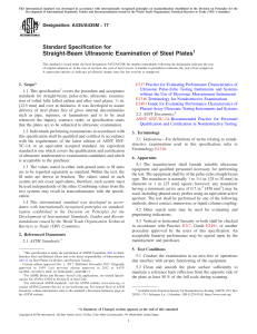 ASTM A435/A435M-17: Ultrasonic Examination of Steel Plates