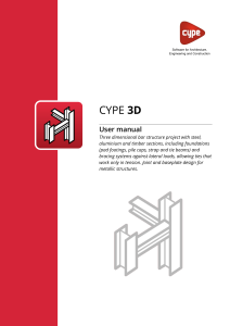 CYPE 3D User Manual: 3D Structural Analysis & Design