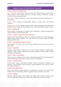 GATE 2026 CS Syllabus - IIT Guwahati
