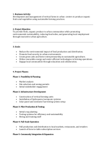 Urban Vertical Farming Project Plan