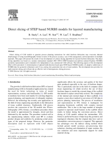 Direct Slicing of STEP NURBS Models for Layered Manufacturing