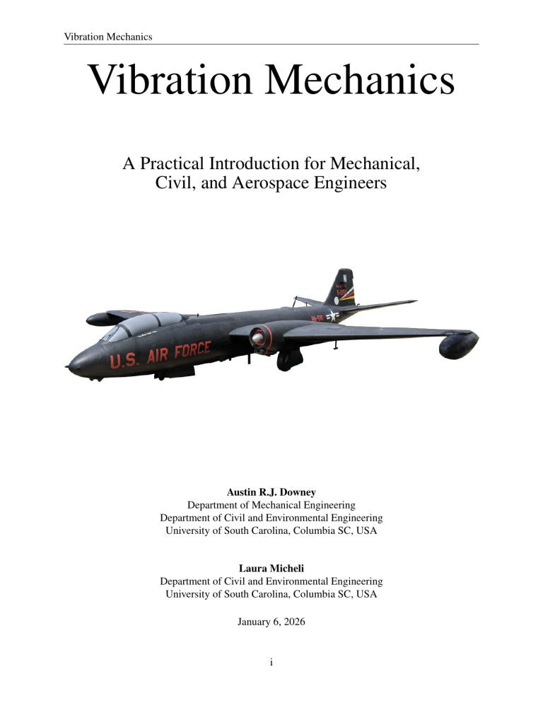 Vibration Mechanics: Practical Introduction for Engineers