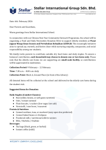 Stellar School Chinese New Year Donation Drive Letter