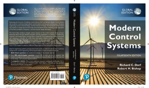 Modern Control Systems Textbook by Dorf & Bishop