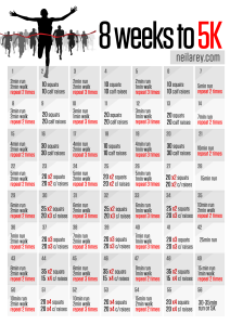 8 Weeks to 5K Training Plan
