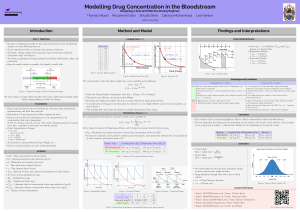 Modelling Drug Concentration & Dosing Regimens