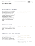 Python Dictionary Cheat Sheet Python 3 Dictionaries Cheat Sheet