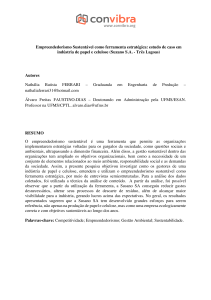Empreendedorismo Sustent&aacute;vel: Estudo de Caso em Ind&uacute;stria de Papel e Celulose