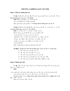 Rozdział 4: Przestrzenie Wektorowe - Przykłady i Ćwiczenia Algebry Liniowej
