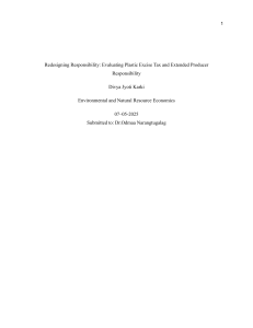 Plastic Excise Tax vs EPR: Policy Evaluation