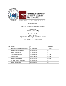 MKT460 Home Assignment 1: PESTLE Analysis of BTI