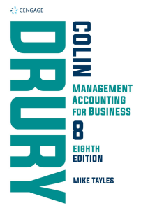 Management Accounting for Business 8th Edition Textbook