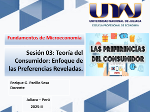 Fundamentos de Microeconom&iacute;a: Teor&iacute;a del Consumidor