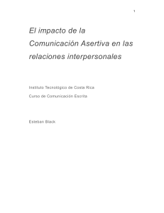 Impacto de la Comunicaci&oacute;n Asertiva en Relaciones Interpersonales