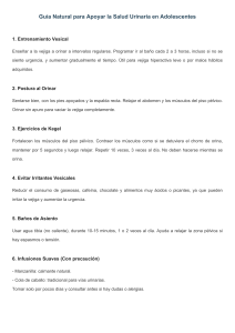 Gu&iacute;a Natural para Salud Urinaria en Adolescentes