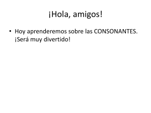 Aprender Consonantes: M, L, S, R