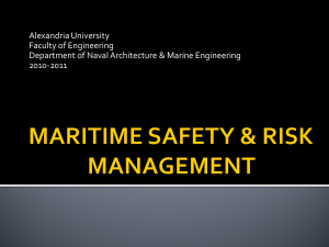 Maritime Safety & Risk Management Lecture Notes