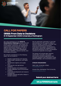 Call for Papers: Global & Humanitarian Challenges Stream