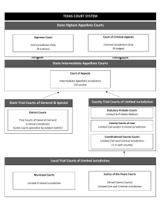 Texas Court System Structure