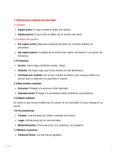 Elementos del Delito en Derecho Penal