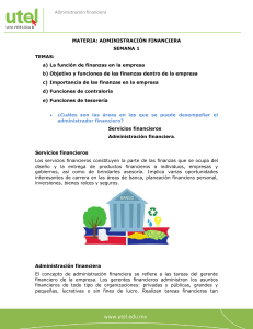 Material de curso de Administraci&oacute;n Financiera
