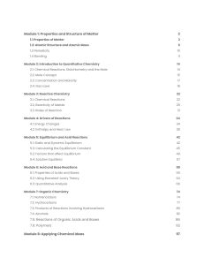 Chemistry Textbook: Properties, Structure, & Reactions