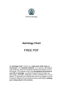 Astrology Chart: Free PDF Guide to Natal Charts