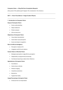 Computer Vision 5-Day Mid-Term Blueprint Syllabus
