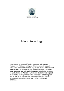 Hindu Astrology: Jyotish, the Science of Light